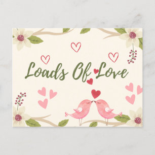 Valentijns Rustieke Loads of Love Floral Schattige Briefkaart