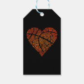 Valentijns Shirt, hart basketbalhoepels Romance Cadeaulabel (Voorkant)