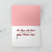 Valentijns - Sleutel aan Mijn Hart - de Hond van Feestdagen Kaart (Binnen)