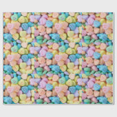 Valentijns snoep gesprekspartner cadeaupapier (Vlak)