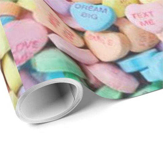 Valentijns snoep gesprekspartner cadeaupapier (Rol Hoek)