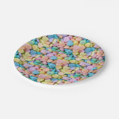 Valentijns snoep gesprekspartner papieren bordje (Gekanteld)