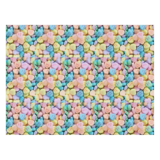 Valentijns snoep gesprekspartner tafelkleed (Voorkant (Horizontaal))