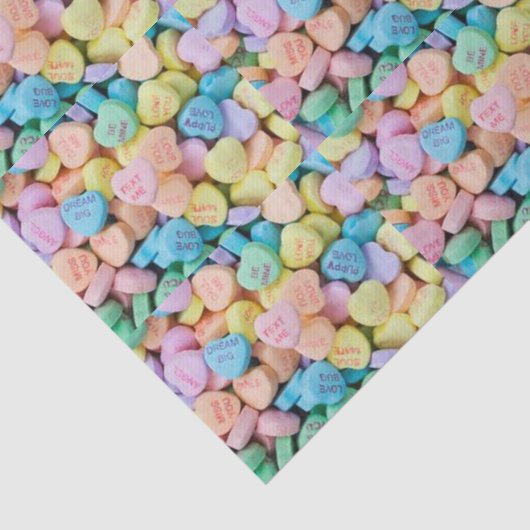 Valentijns snoep gesprekspartner tissuepapier (Detail)