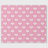 Valentijns Snoep Harten Cadeaupapier (Vlak)