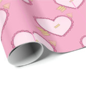 Valentijns Snoep Harten Cadeaupapier (Rol Hoek)