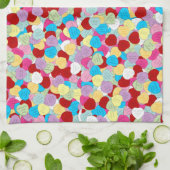 Valentijns Snoep Hearts-Keukenhanddoek Theedoek (Gevouwen)