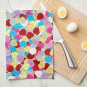 Valentijns Snoep Hearts-Keukenhanddoek Theedoek (Quarter Fold)