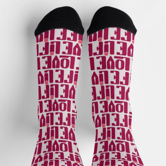 Valentijns Sokken Rood Retro (Top)