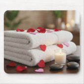 Valentijns Spa-dag met harten Muismat (Voorkant)