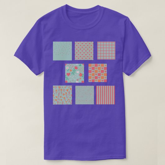 Valentijns Squares Tshirt (Design voorkant)