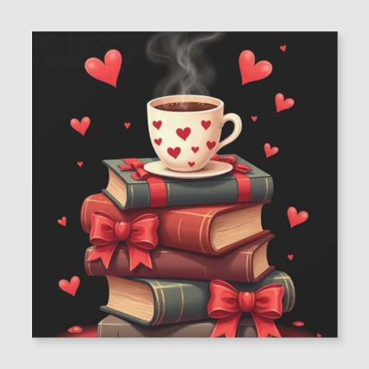 Valentijns stapel boeken  (Voorkant)