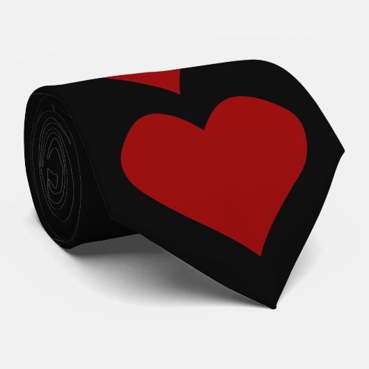 Valentijns Stropdas - Valentijnse harten - eckties (Opgerold)