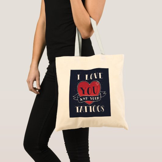 Valentijns Tattoo Tote Bag (Voorkant (product))