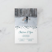 Valentijns thema bruiloft, Blauwgroen groene grijz (Binnen)