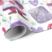 Valentijns thema Gnome Pattern Cadeaupapier (Rol Hoek)