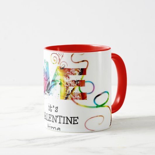 Valentijns tijdcadeau mok (Voorkant rechts)