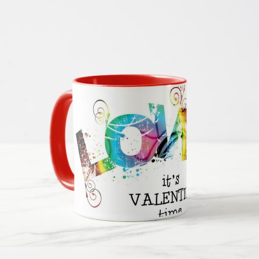 Valentijns tijdcadeau mok (Voorkant links)