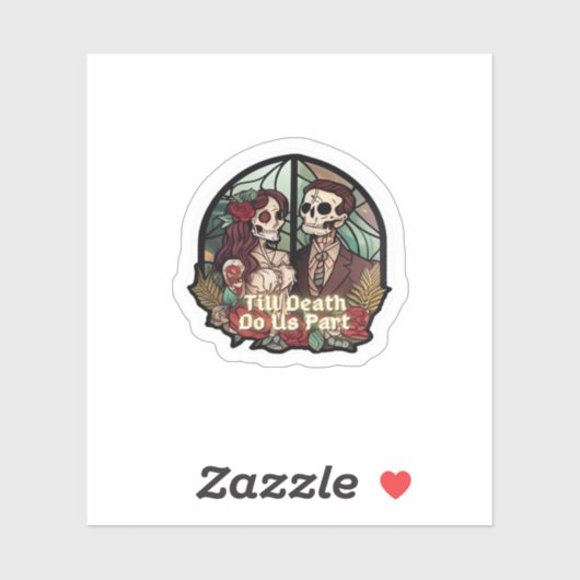 Valentijns tot de dood maakt ons deel uit van de k sticker (Vel)