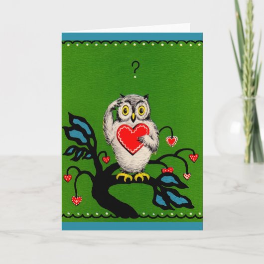 Valentijns uil kaart (Voorkant)