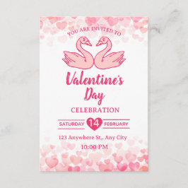 Valentijns uitnodigingskaart kaart