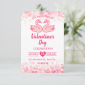 Valentijns uitnodigingskaart kaart (Staand voorkant)