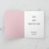 Valentijns Valentijnen Schattige Doll  Kaart (Binnen)