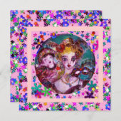 VALENTIJNS VENETIAANS MASKERBAL KAART (Voorkant / Achterkant)