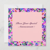 VALENTIJNS VENETIAANS MASKERBAL KAART (Achterkant)