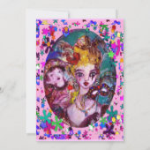 VALENTIJNS VENETIAANS MASKERBAL KAART (Achterkant)