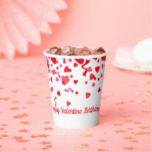 Valentijns Verjaardag Rode Confetti Hart Persoonli