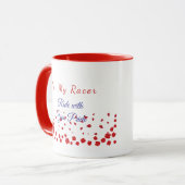 Valentijns Viering Racer Design Mooie Mok (Voorkant links)
