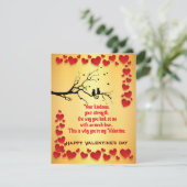 Valentijns Vogels Kaart (Staand voorkant)