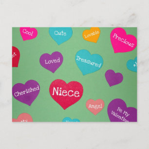Valentijns voor een lieve nicht! feestdagenkaart