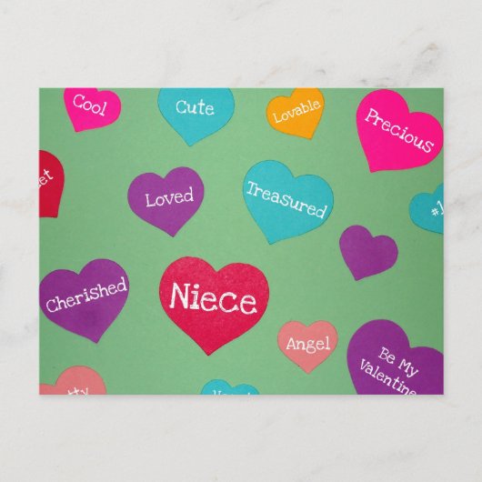 Valentijns voor een lieve nicht! feestdagenkaart (Voorkant)