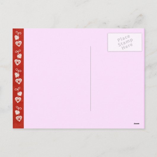 Valentijns voor kinderen feestdagenkaart (Achterkant)