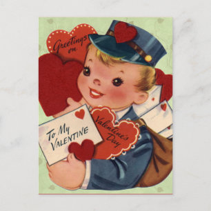 Valentijns voor kinderen feestdagenkaart