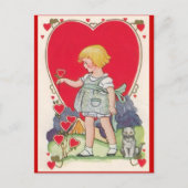 Valentijns voor kinderen feestdagenkaart (Voorkant)