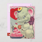 Valentijns voor kinderen feestdagenkaart (Voorkant / Achterkant)