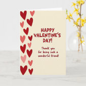 Valentijns Vriend Bedankt Kaart (Gele Bloem)
