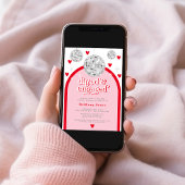 Valentijns Vrijgezellenfeest van het Hart Disco Gr Kaart