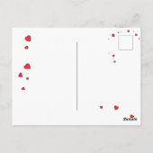 Valentijns Wenskaart van wasbeer Briefkaart (Achterkant)