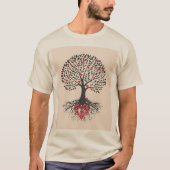 Valentijns Zand Basis T-shirt (Voorkant)