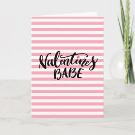 Valentijnsbabe met KJV-schrift en boodschap Kaart