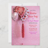 Valentijnsballonnen Dinner Party Evenement of Verj Kaart (Voorkant)