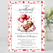 Valentijnsbeer Babyshower Kaart