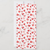 Valentijnsbeer Babyshowerprogramma Kaart (Achterkant)