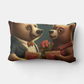 Valentijnsbeer cartoon kussen (Achterkant)