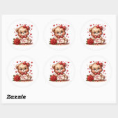 Valentijnsbeer Stickers (Vel)