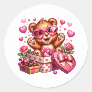 Valentijnsbeer Stickers